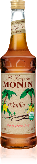 Monin Organic Vanilla Syrup - 750 ml