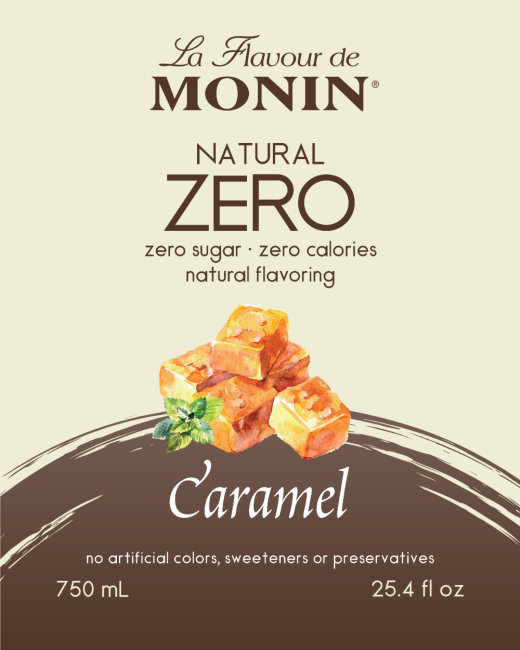 Sirop de caramel (Zéro calories) - Monin 750ml