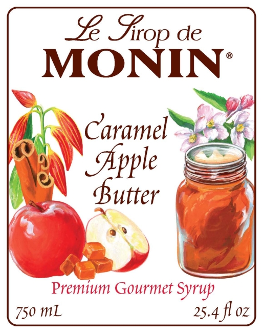 Monin Caramel Apple Butter Syrup 750ml - Orinoco Coffee & Tea