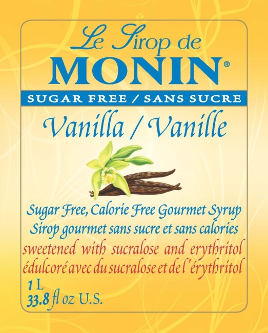Sirop de Vanille sans sucre 70cl Monin