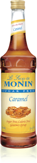Monin Vanille sans sucre 700 ml + Caramel sans sucre 700 ml + 2 x