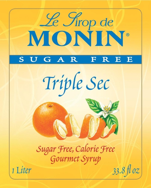 Monin Saborizante de Triple Sec Sin Azúcar 1lt